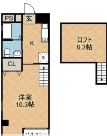 阿波富田駅 徒歩6分 3階の物件間取画像